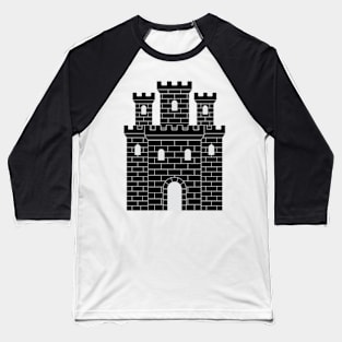 Black heraldic castle Baseball T-Shirt